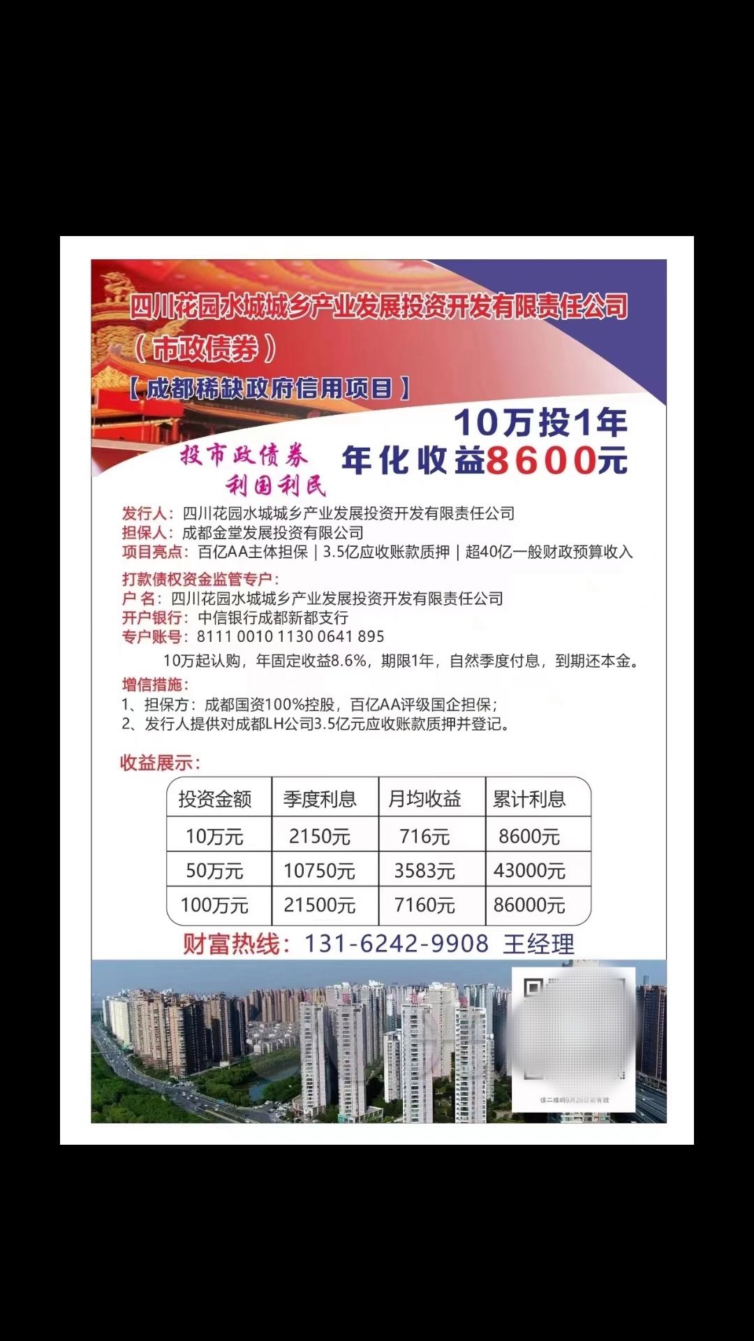 花园水城城投2022年债权(四川花园水城城乡产业发展投资开发有限责任公司债券)