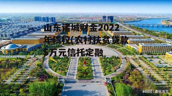 山东诸城财金2022年债权(农村扶贫贷款5万元骗局)