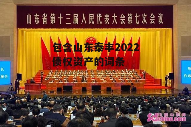 包含山东泰丰2022债权资产的词条