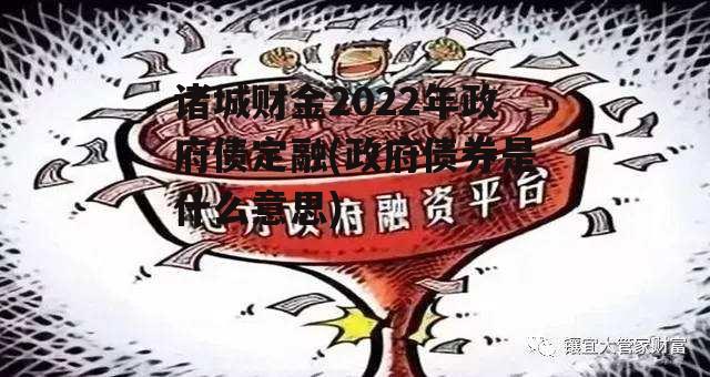 诸城财金2022年政府债定融(政府债券是什么意思)