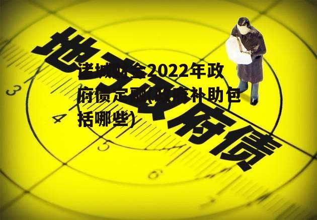 诸城财金2022年政府债定融(政府补助包括哪些)