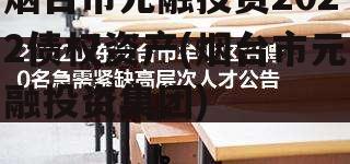 烟台市元融投资2022债权资产(烟台市元融投资集团)