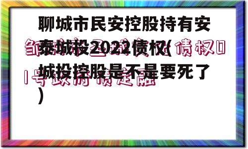 聊城市民安控股持有安泰城投2022债权(城投控股是不是要死了)