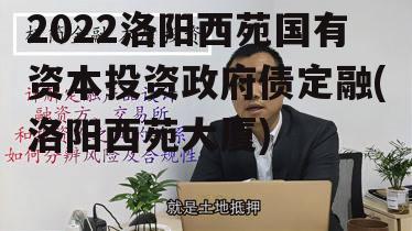 2022洛阳西苑国有资本投资政府债定融(洛阳西苑大厦)
