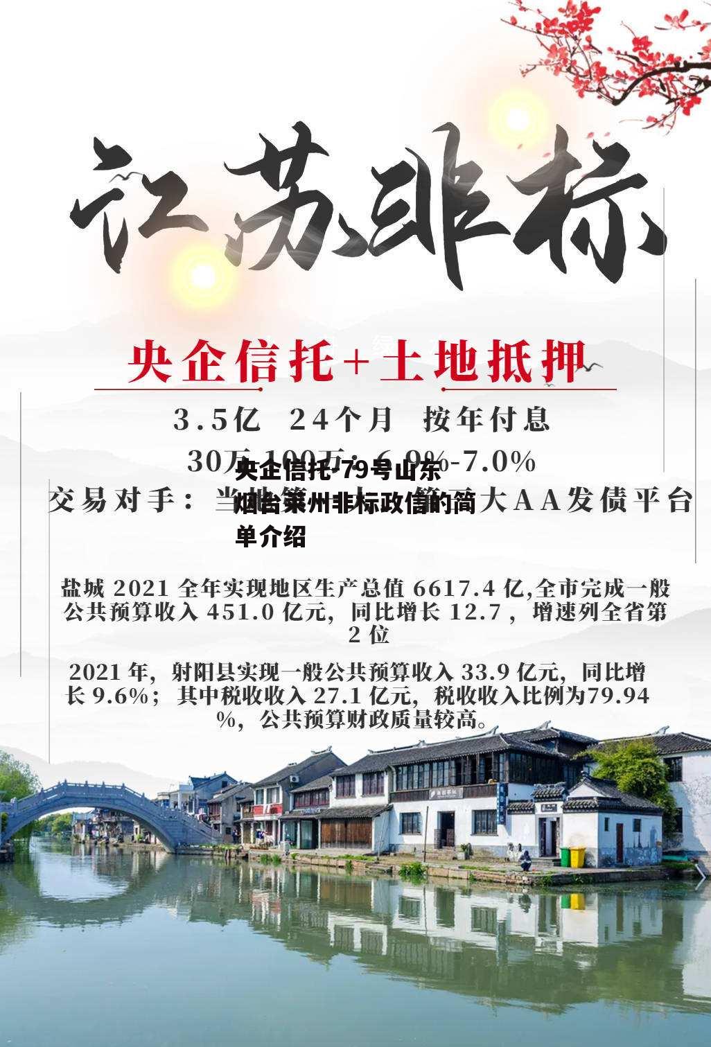 央企信托-79号山东烟台莱州非标政信的简单介绍