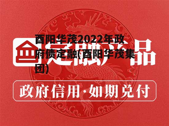 酉阳华茂2022年政府债定融(酉阳华茂集团)