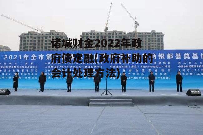 诸城财金2022年政府债定融(政府补助的会计处理方法)