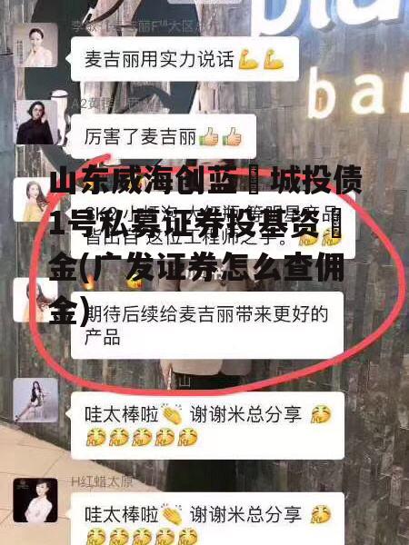 山东威海创蓝‬城投债1号私募证券投基资‬金(广发证券怎么查佣金)