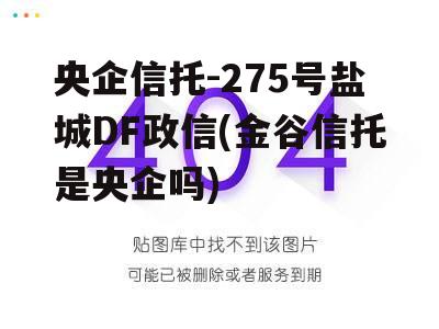 央企信托-275号盐城DF政信(金谷信托是央企吗)