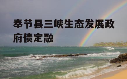 奉节县三峡生态发展政府债定融