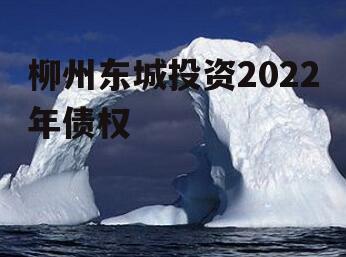 柳州东城投资2022年债权