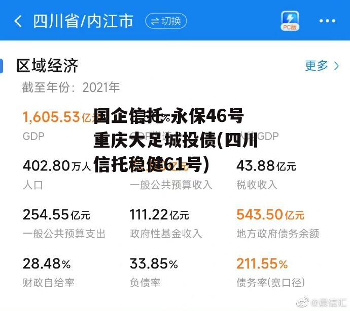 国企信托-永保46号重庆大足城投债(四川信托稳健61号)