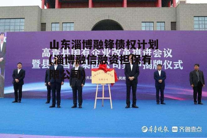山东淄博融锋债权计划(淄博融信融资担保有限公司)