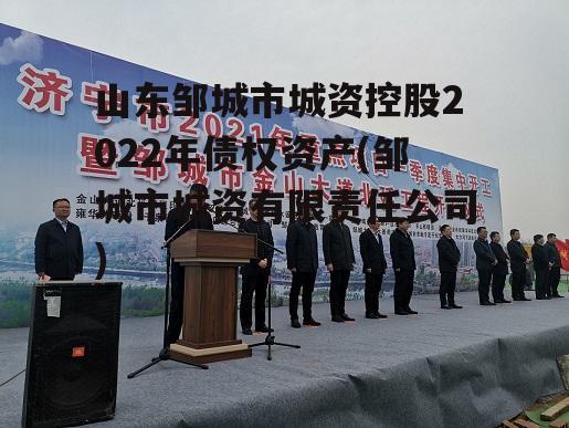 山东邹城市城资控股2022年债权资产(邹城市城资有限责任公司)
