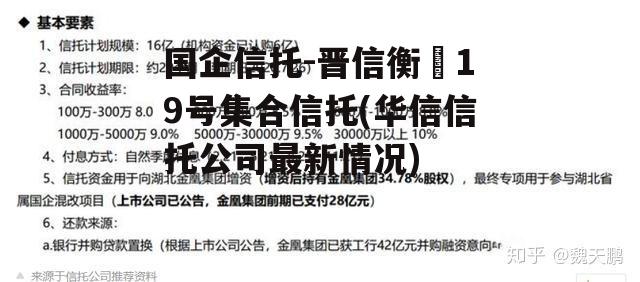 国企信托-晋信衡昇19号集合信托(华信信托公司最新情况)