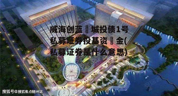 威海创蓝‬城投债1号私募证券投基资‬金(私募证券是什么意思)