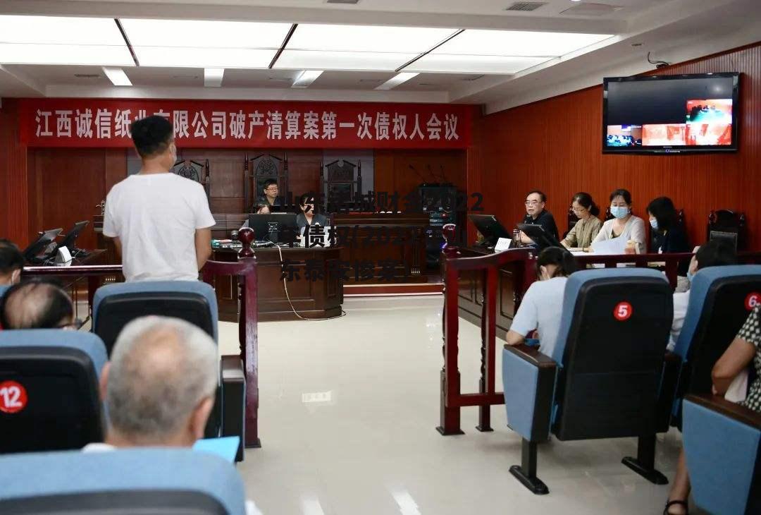 山东诸城财金2022年债权(2022年山东泰安惨案)