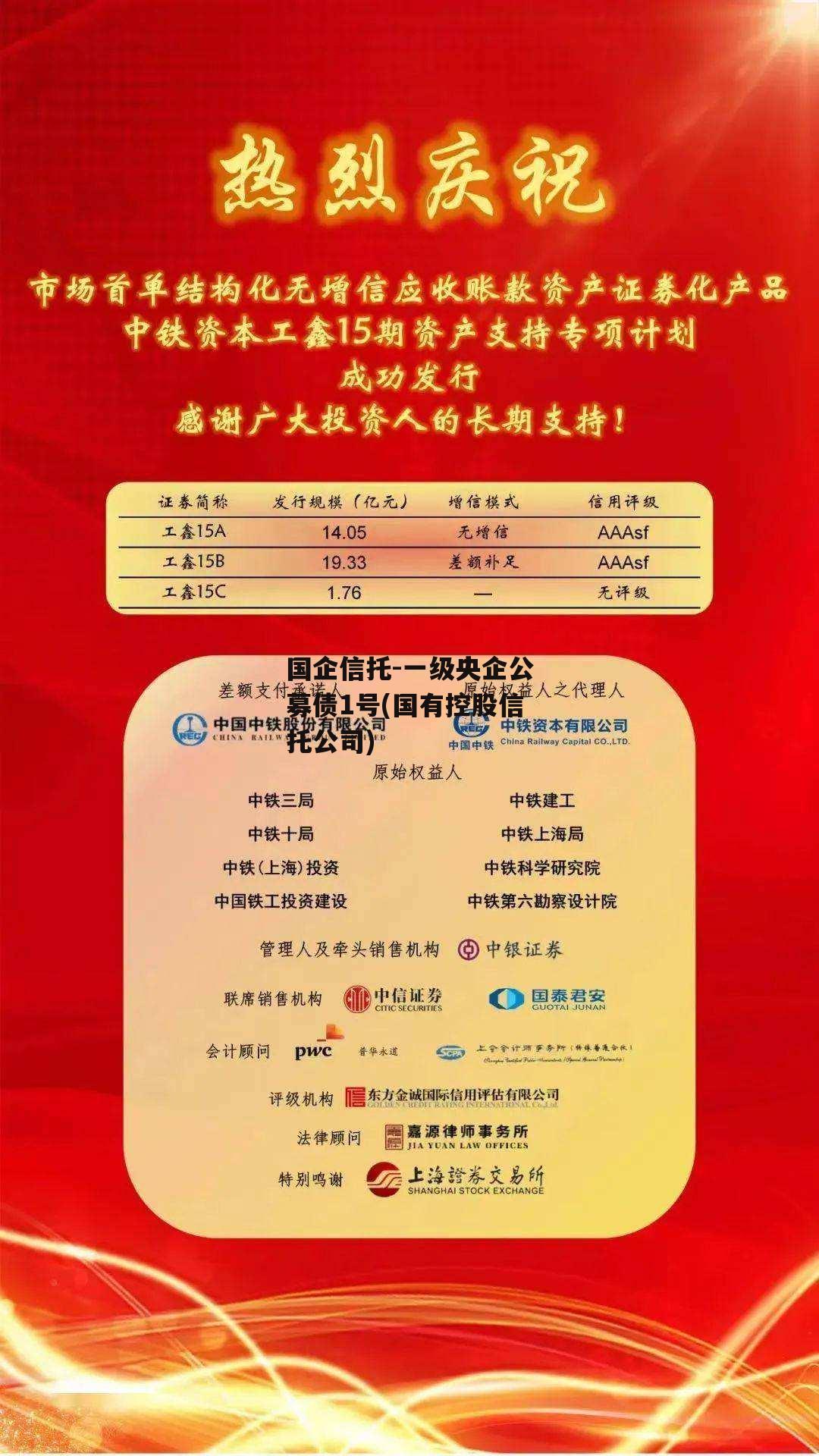国企信托-一级央企公募债1号(国有控股信托公司)