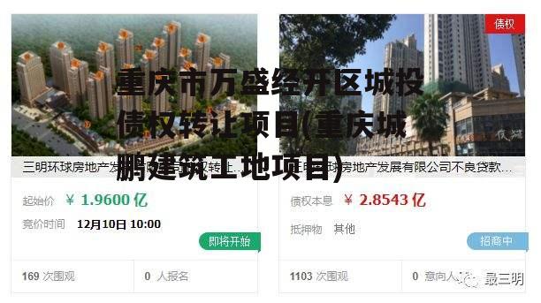 重庆市万盛经开区城投债权转让项目(重庆城鹏建筑工地项目)