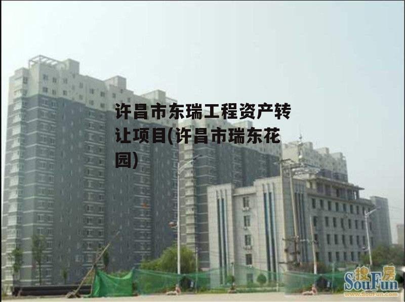许昌市东瑞工程资产转让项目(许昌市瑞东花园)