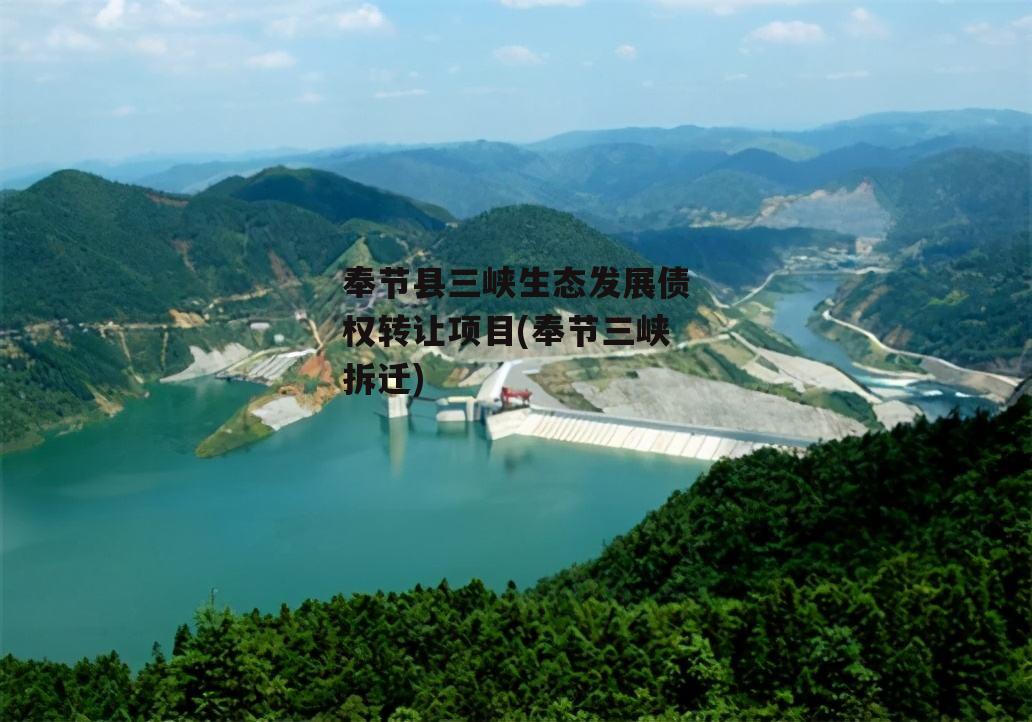 奉节县三峡生态发展债权转让项目(奉节三峡拆迁)