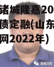 山东诸城隆嘉2022政府债定融(山东诸城房产网2022年)